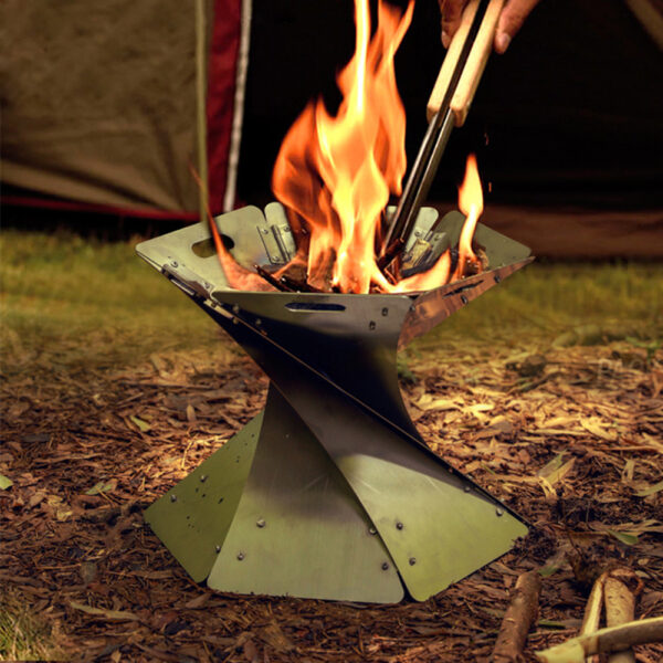 Stainless Steel Folding Fire-Pit - Image 2