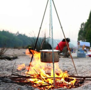 Campfire tripod